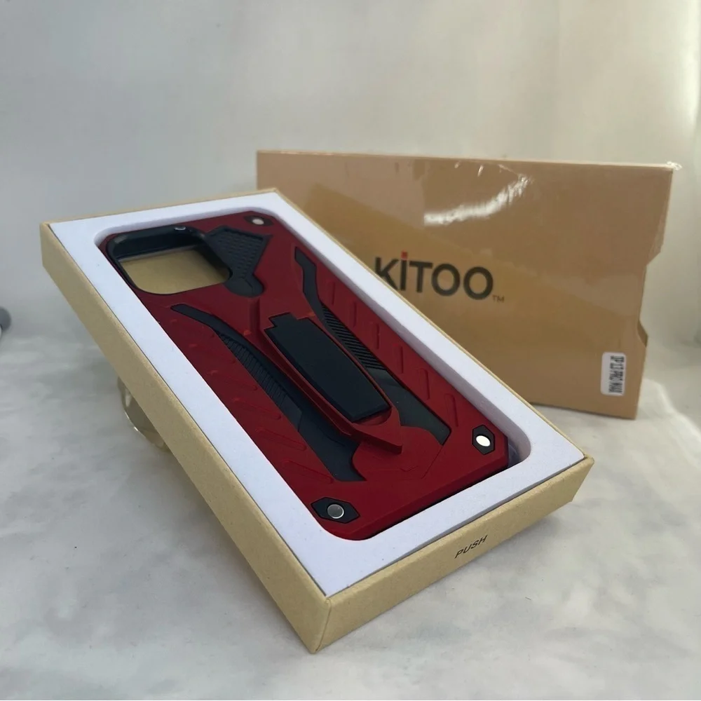 IPhone 13 Pro Max Eco-Friendly Case With Kickstand,Shockproof 12ft. Drop Tested